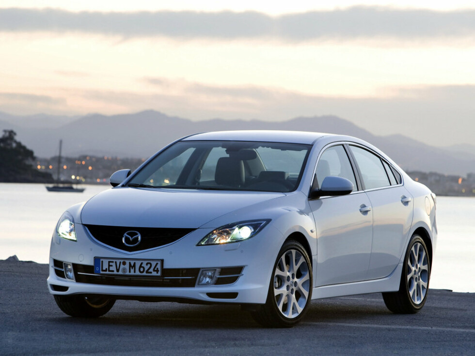 Коврики текстильные "Классик" для Mazda 6 (седан / GH) 2007 - 2010, черные, 5шт.