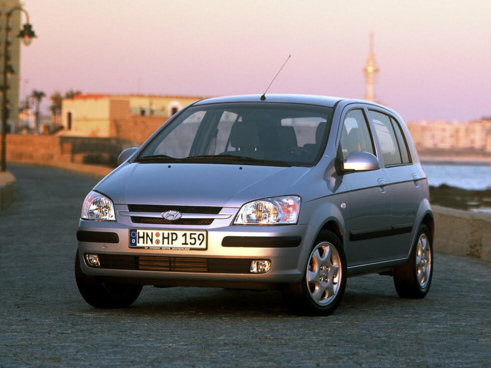 Коврики текстильные "Стандарт" для Hyundai Getz I (хэтчбек 5 дв / TB) 2002 - 2005, черные, 5шт.