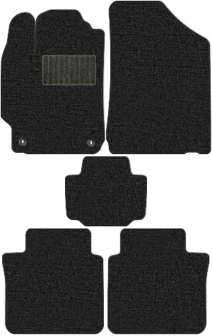 Коврики текстильные "Классик" для Toyota Camry VIII (седан / XV55) 2014 - 2017, темно-серые, 5шт.