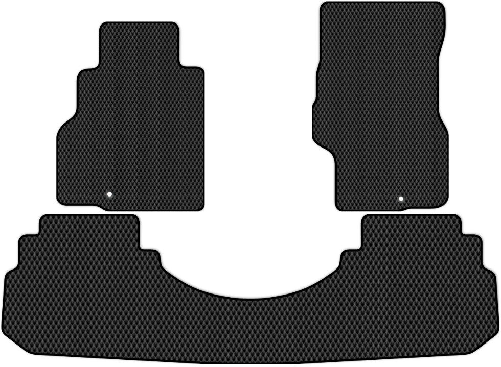 Коврики ЭВА "EVA сота" для Infiniti М45 (седан / Y34) 2002 - 2004, черные, 3шт.