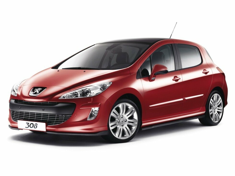 Коврики текстильные "Классик" для Peugeot 308 I (хэтчбек 5 дв / 4A/C) 2007 - 2011, темно-серые, 5шт.