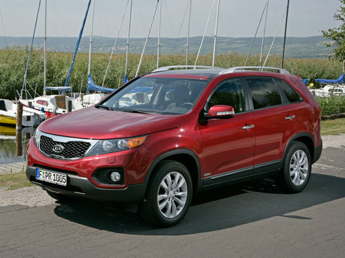 Коврики текстильные "Стандарт" для Kia Sorento II (suv  5 мест / XM) 2009 - 2012, черные, 5шт.