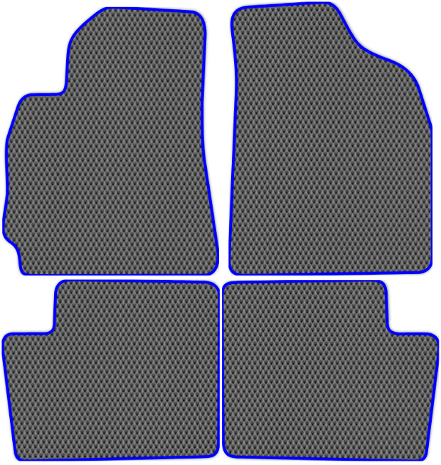 Коврики ЭВА "EVA ромб" для Chery Tiggo T11 I (suv) 2005 - 2013, серые, 4шт.