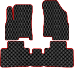 Коврики ЭВА "Ромб" для Chery Tiggo 8 Pro I (suv  5 мест / SUV) 2021 - Н.В., черные, 3шт.